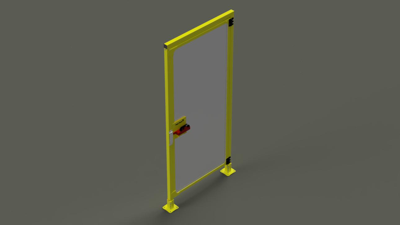 Yellow Gates With Clear Lexan (3/16'')